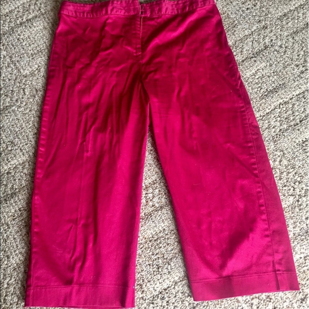 Hot pink pants by Basic Editions size 12